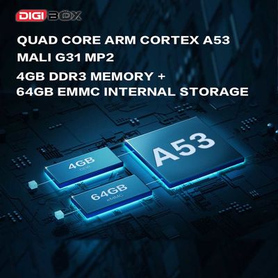 Digibox 64GB Αποθήκευση Android TV Box HD 2.4G 5.8G Δύο ζώνες WiFi 6