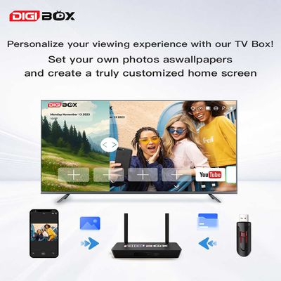 Digbox 64GB Android 12 Box 4K 60fps 6K 30fps TV Box με φωνητικό έλεγχο